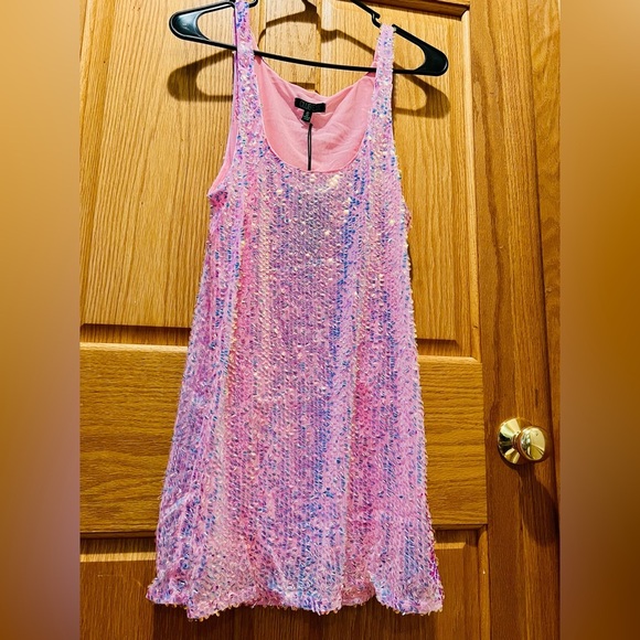 NWT Dolls Kill Club EXX Celestial Gaze Mini Dress in Pink Size Small - Picture 13 of 16